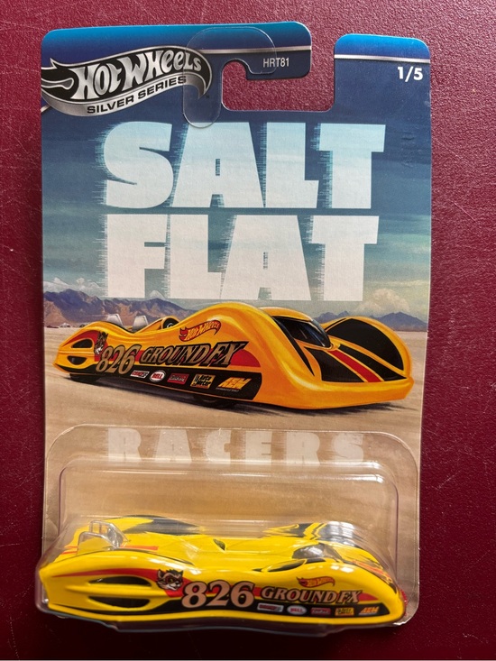 Hot Wheels Other - Silver Series Salt Flat Racers 826 Groundfex Yellow Toy Car
